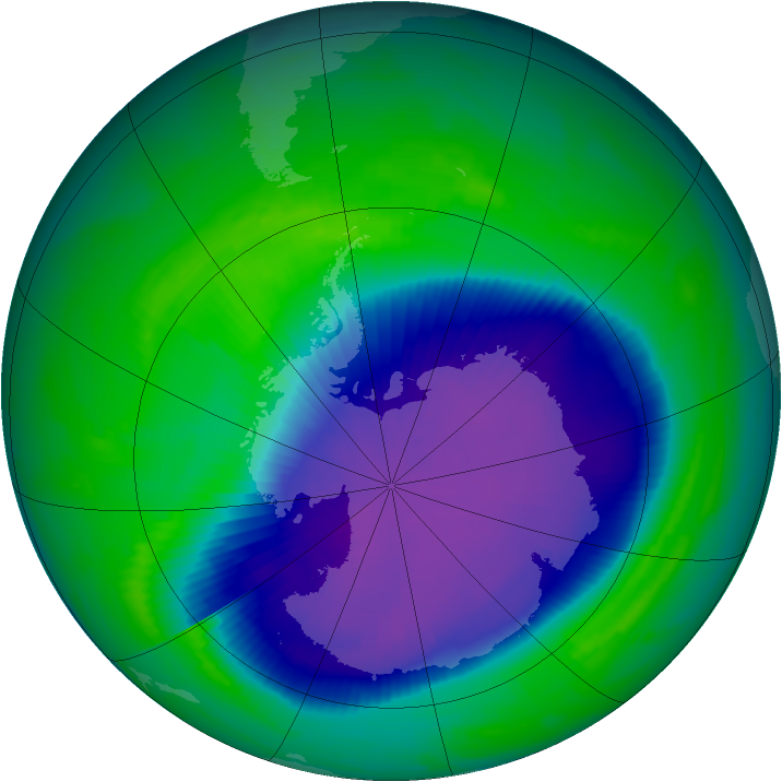 Ozone Map 1997-10-22